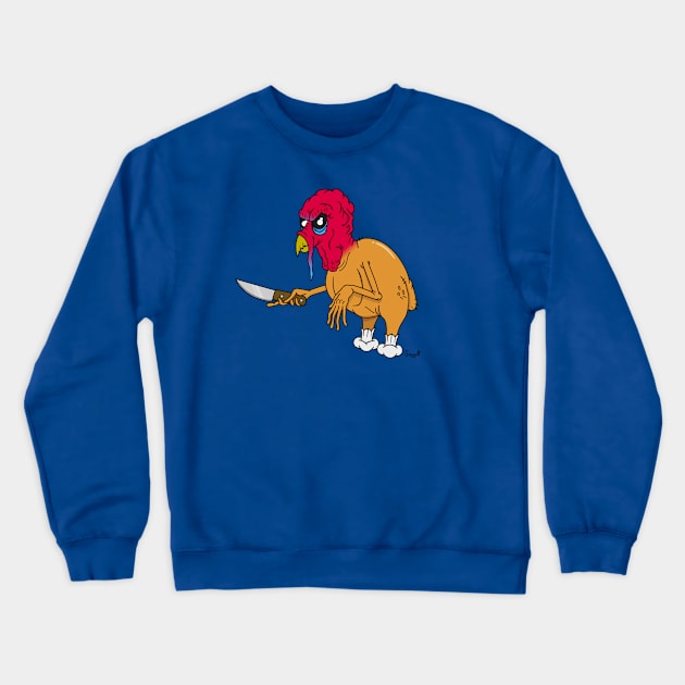 Murder Turkey Crewneck Sweatshirt by Gregg.M_Art